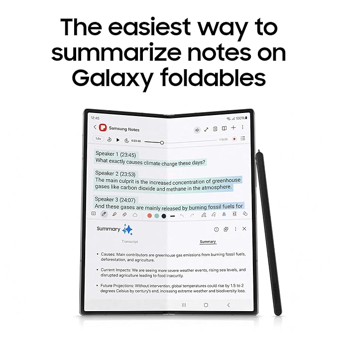 Samsung Galaxy Z Fold6 5G AI Smartphone (Silver Shadow, 12GB RAM, 256GB Storage)