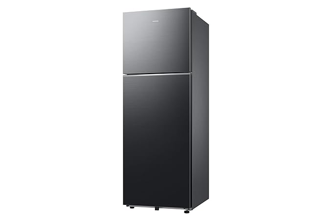 Samsung RT34HG5A42BXHL Double Door Refrigerator (330L, Digital Inverter Compressor, Frost Free, Convertible 5-in-1, Twin Cooling Plus, Wi-Fi Enabled Smart Features, Luxe Black Finish)