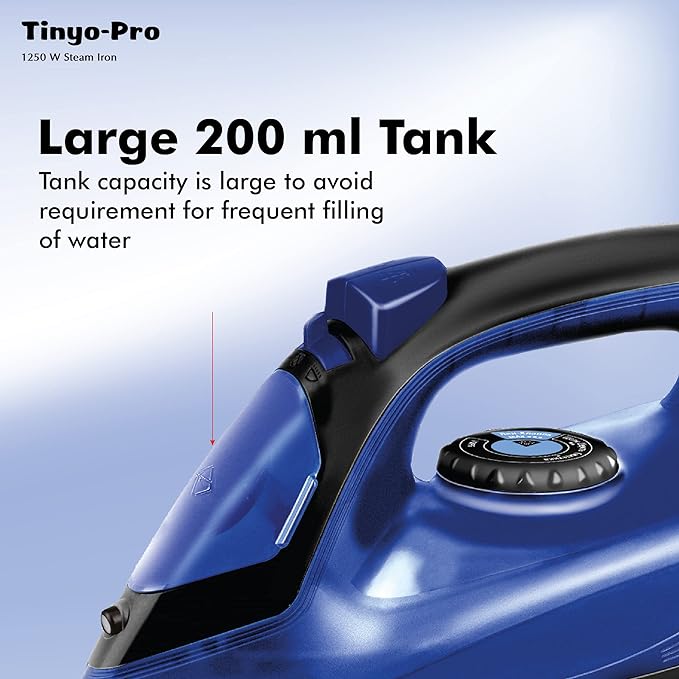 Havells Tinyo Pro 1250 Watt Steam Iron Press with Powerful Steam Spray