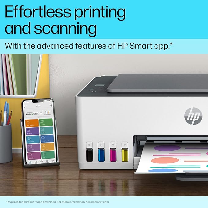 HP Smart Tank 580 AIO WiFi Colour Printer