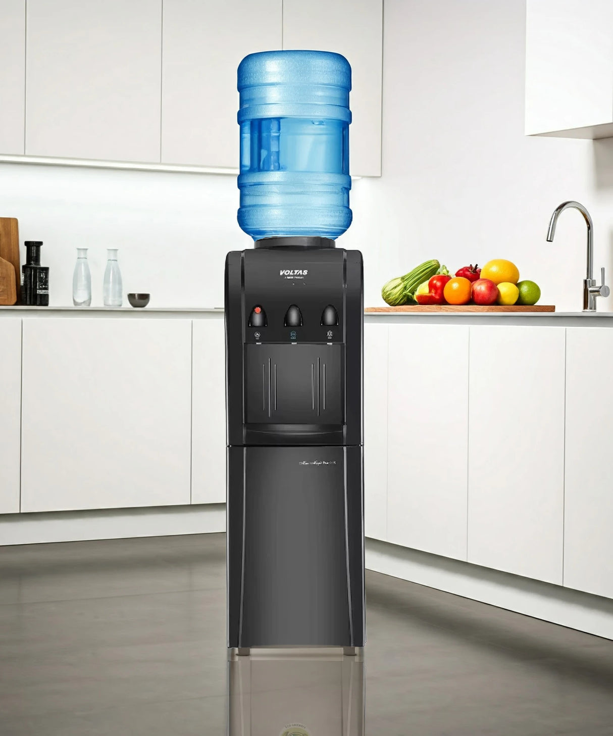 Voltas WD Mini Magic Pearl RB Bottled Water Dispenser | Hot & Cold Water | Compact Table Top Design | Fast Cooling & Heating | Energy Efficient