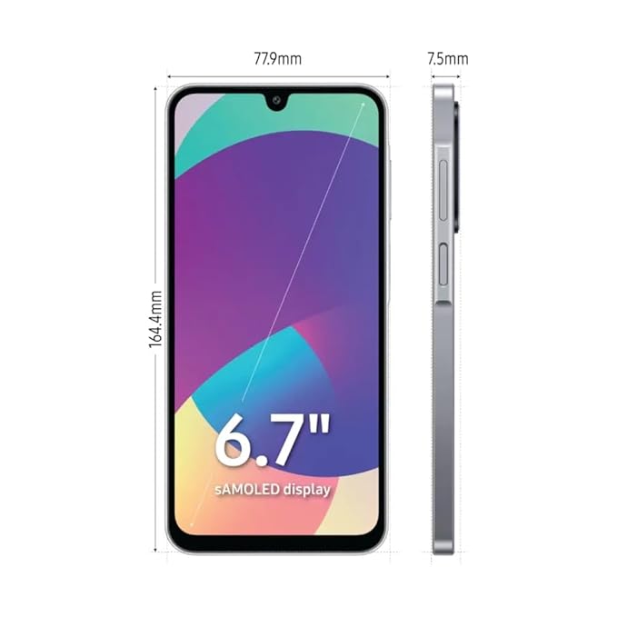 Samsung Galaxy F17 5G (Violet Pop, 6GB RAM, 128GB Storage) | 5G Smartphone | Smooth Performance | Immersive Display | Long-Lasting Battery