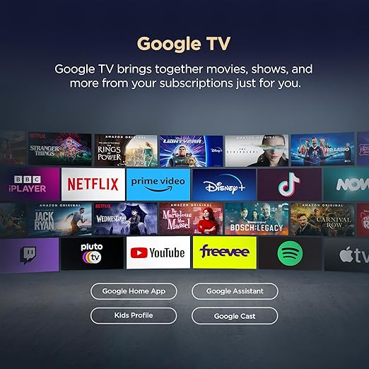 TCL 43 Inch (108 cm) 4K Ultra HD Smart LED Google TV 43P6L, HDR10, Dolby Audio, Chromecast Built-in, Google Assistant