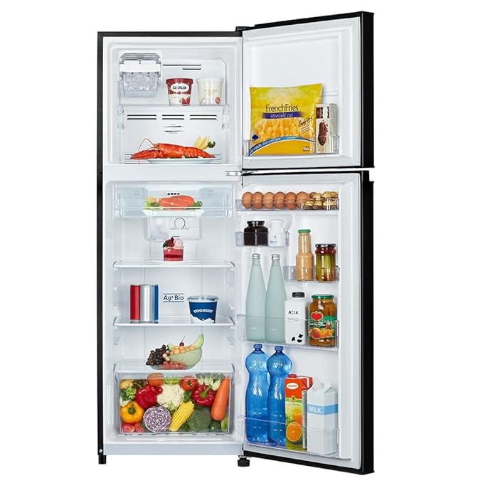 Toshiba 252 L 2 Star Frost Free Real Inverter (Gr-Rt302We-Pmi (UK, Black)