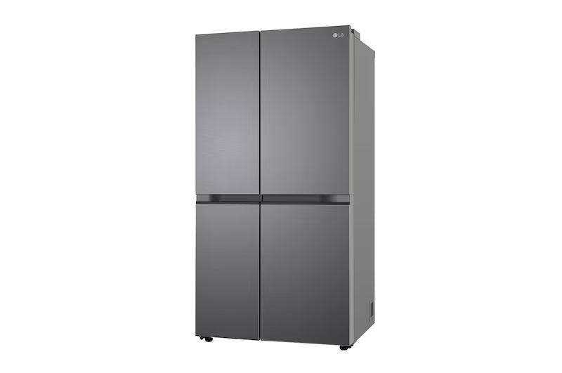 LG GL-B257JDS3 Side-by-Side Refrigerator (650L, Smart Inverter Compressor, Frost Free, Convertible, Multi Air Flow Cooling, Smart Diagnosis, Dazzle Steel Finish, Door Alarm)