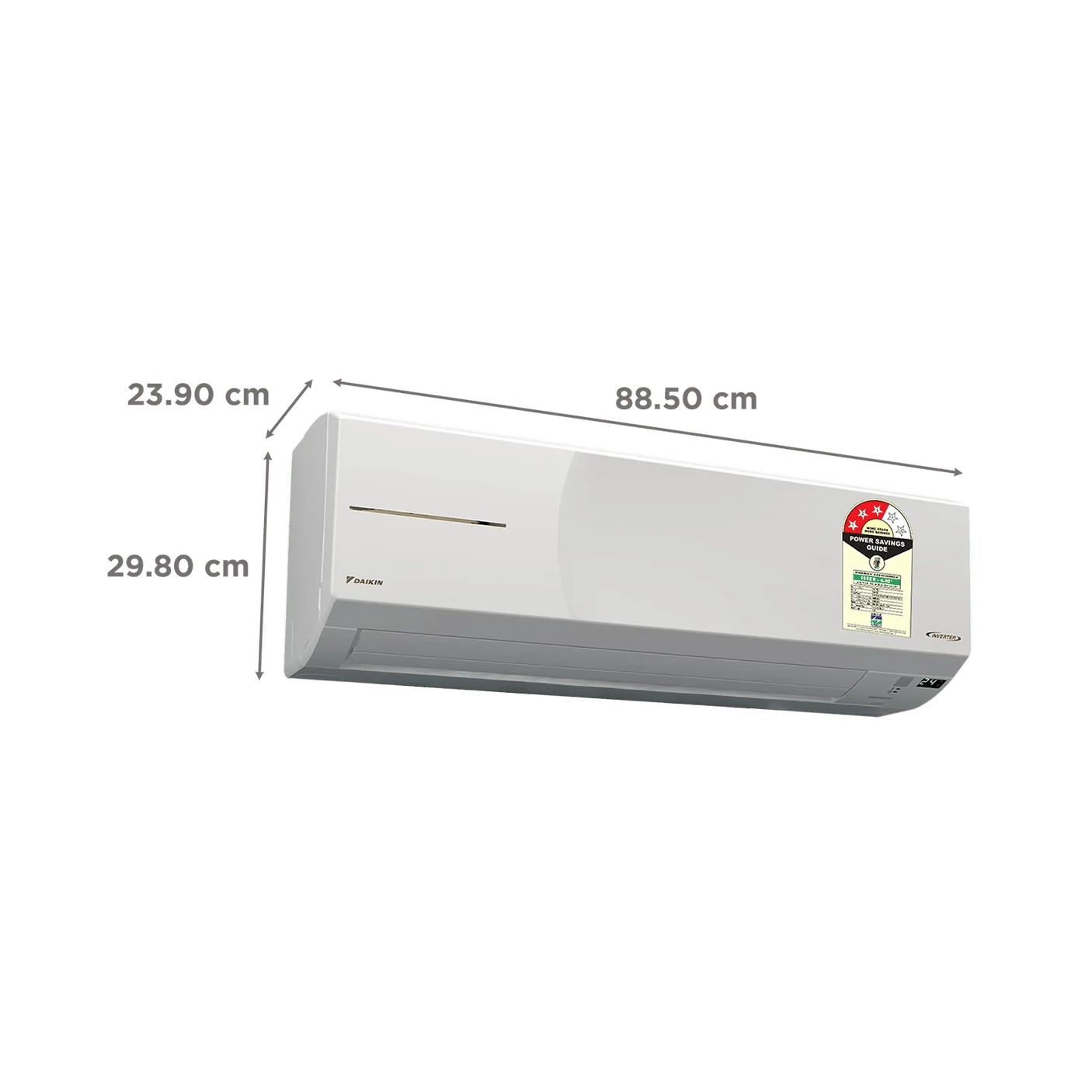 Daikin FTHT60XV16UAA 1.8 Ton 3 Star Hot & Cold Inverter Split AC with Copper Condenser & PM 1.0 Filter – All Season AC