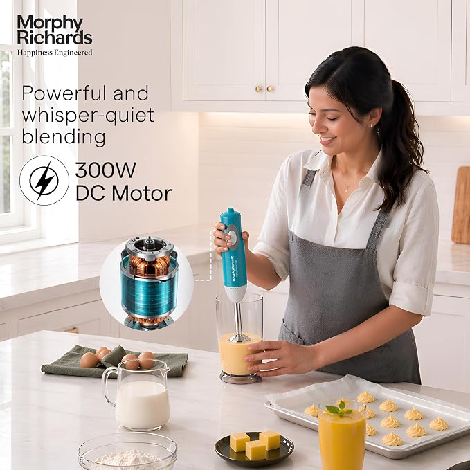 Morphy Richards Pronto Ultra Hand Blender: Multiple Speeds, Stainless Steel Blade