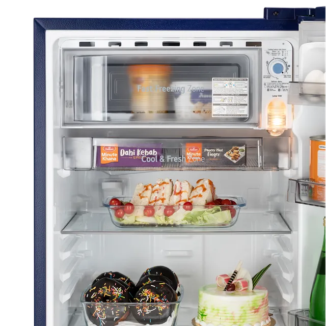 LG 185L Single Door Refrigerator | DEFT Technology, 10 Year Warranty, Steel/Blue | GL-D1925WORB