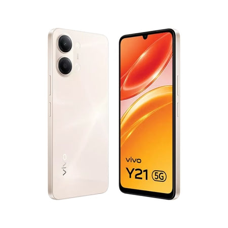 Vivo Y21 5G 6GB/128GB | 50MP Camera, 6.58" 90Hz Display, 5000mAh Battery, Champagne Gold