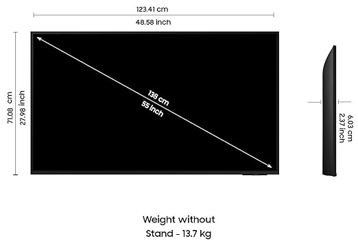 Samsung 138 cm (55 inches) 4K Ultra HD Smart LED TV UA55DUE70BKLXL (Black)