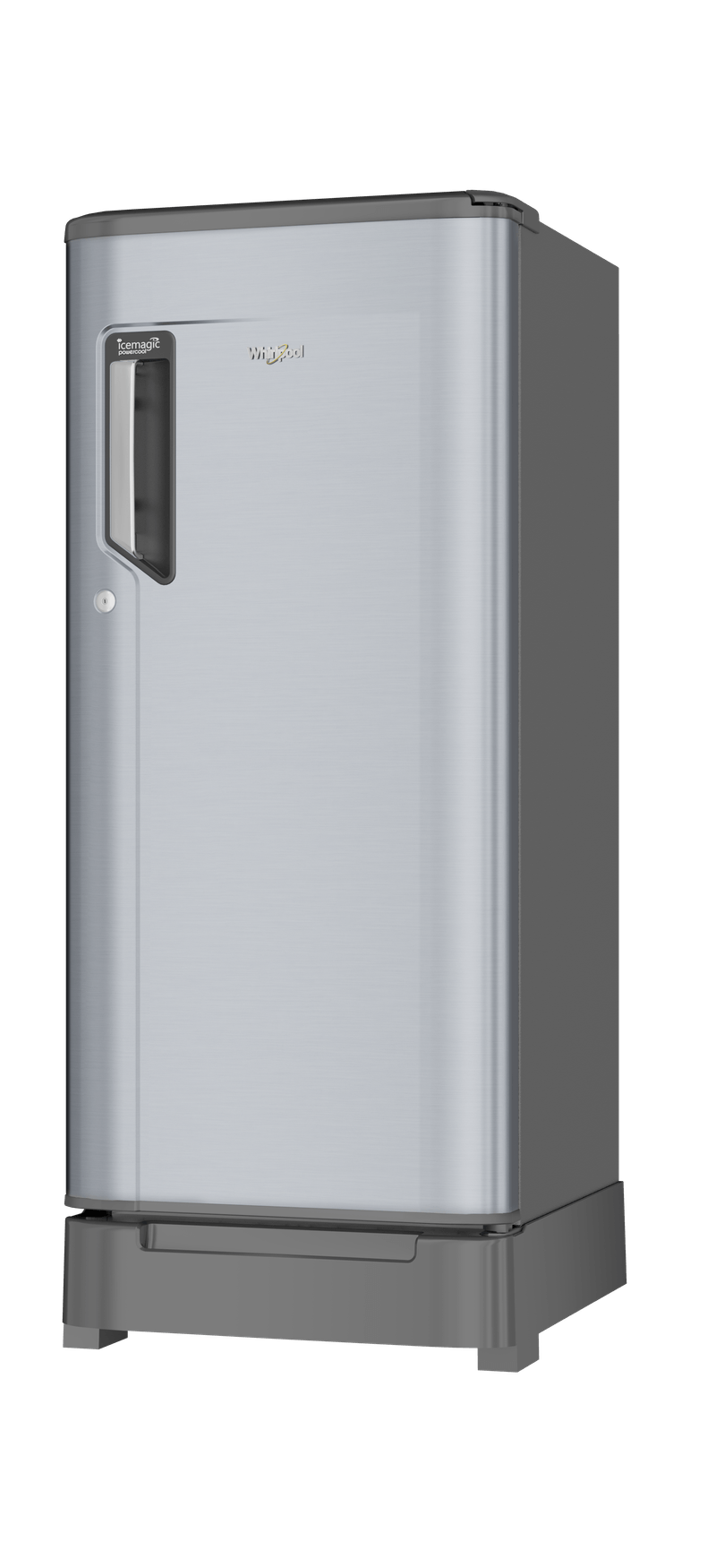 Icemagic Powercool 184L 2-Star Single Door Refrigerator with Base Drawer – Imperial Steel-Y (Model: 73596)