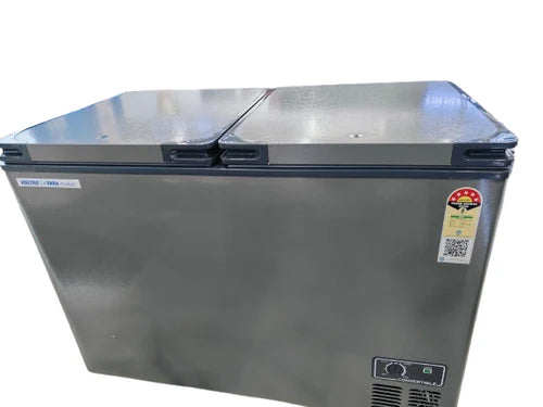Voltas 460 L Double Door Standard Deep Freezer (Grey, CVF460DA5, Grey, 460 Ltr, 5 Star Deep Freezer)