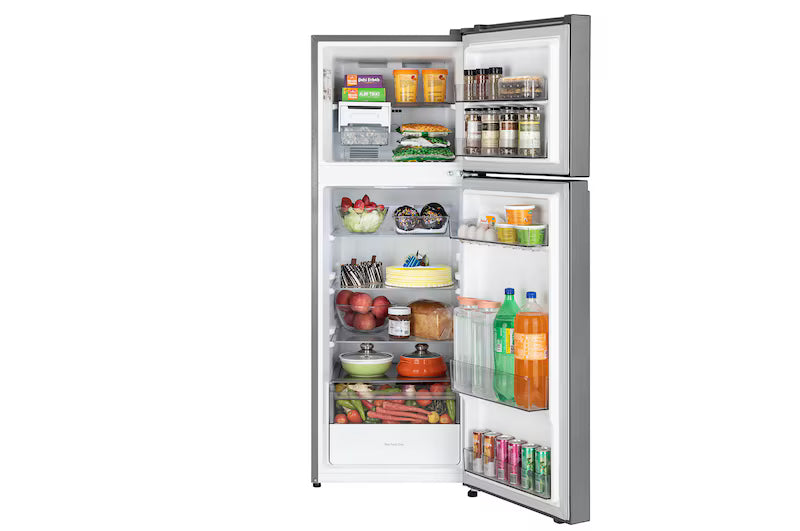 LG 251L Double Door Refrigerator – Smart Inverter, Smart Connect, Multi Air Flow | Dazzle Steel 1 Star