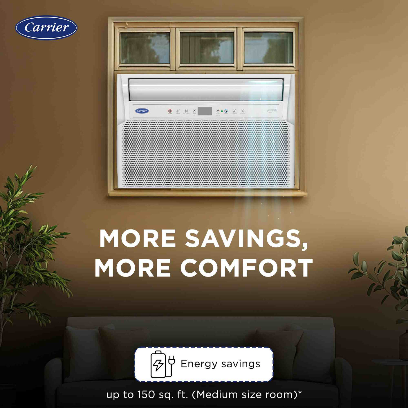 Carrier ESTRELLA PLATINUM-X FXi 19K 5 STAR Window Inverter AC