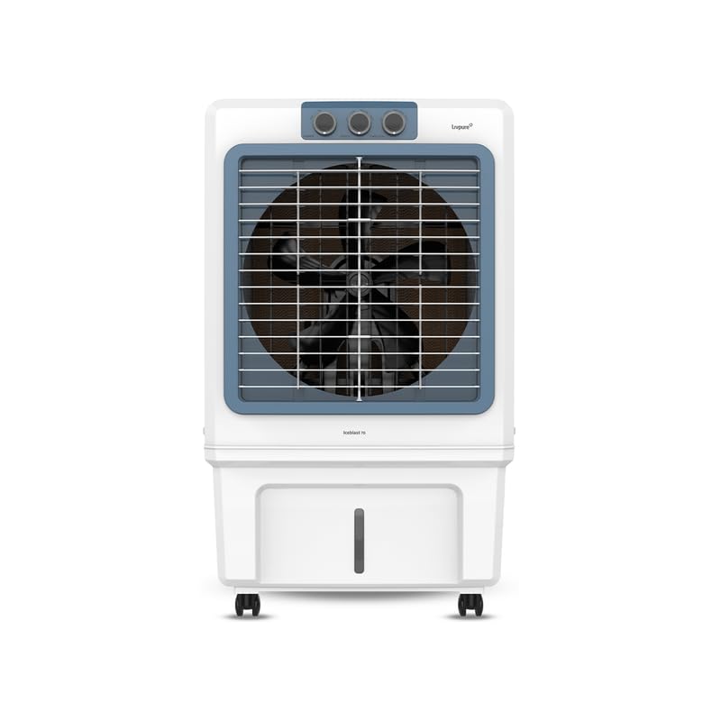 Livpure Iceblast Desert Air Cooler- 90L | 18" Fan Blade | High Air Delivery | Ice Chamber | Anti-Bacterial Honeycomb Pad | 190 Watts Motor with Inverter