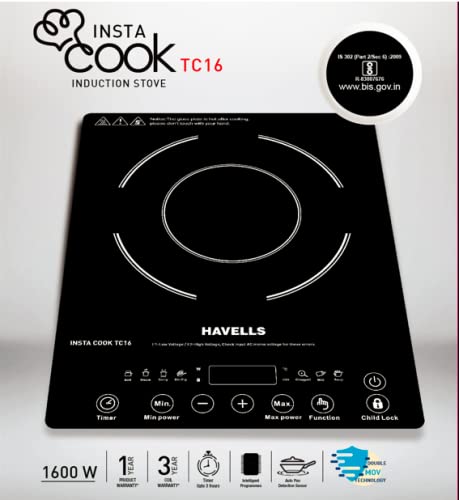 Havells Insta Cook TC 16 Energy Efficent Induction (Electric Stove) | 1600 W