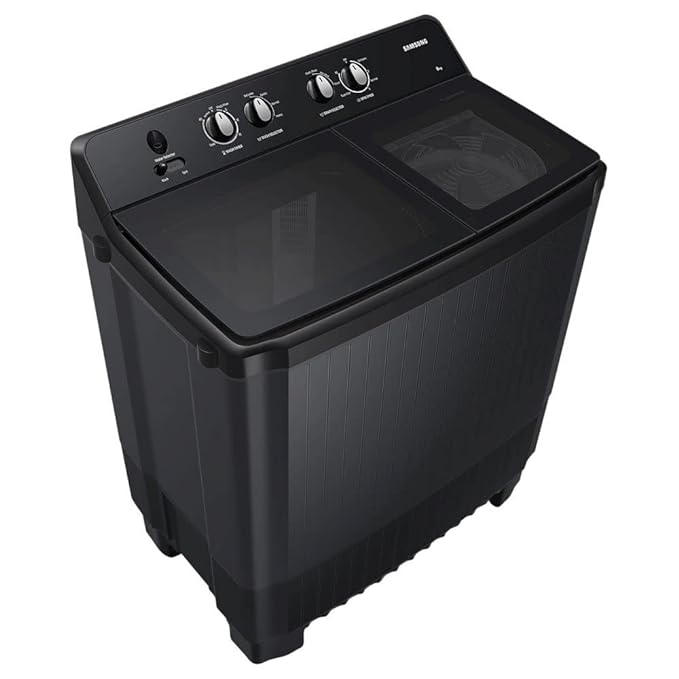 Semi-Automatic Washer: Efficient laundry with Samsung's 8 kg 5 Star model.