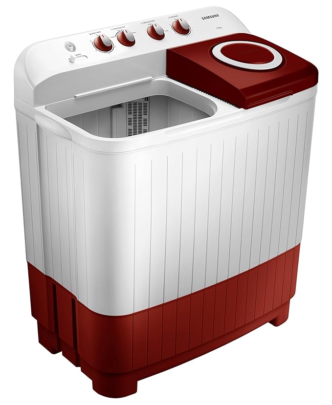 Samsung 7 kg, 5 Star, Semi-Automatic Top Load Washing Machine (WT70C3000RR/TL, Air Turbo Drying, Light Gray)