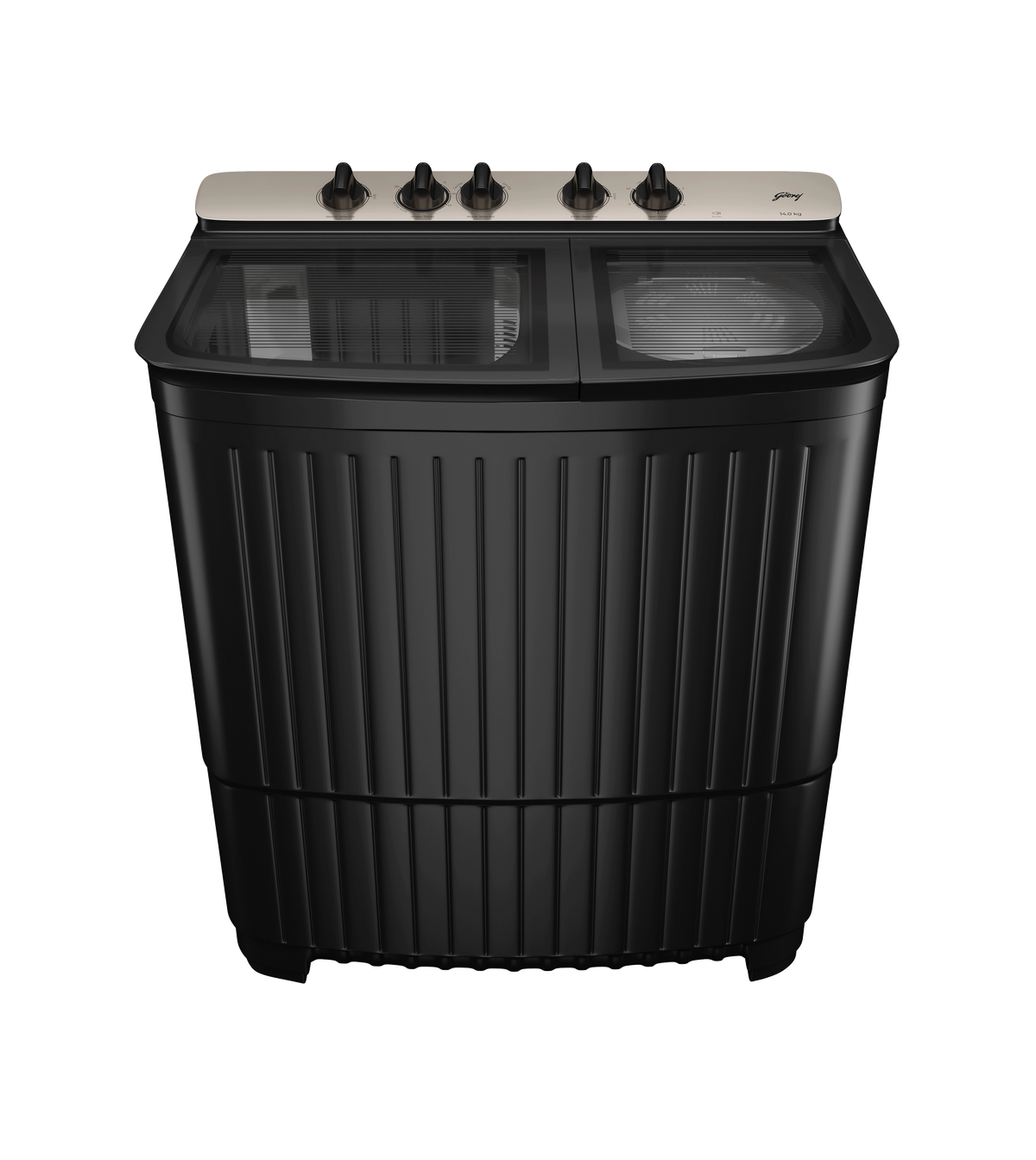 Godrej WSEDGE RIO 14 Kg Semi-Automatic Top Load Washing Machine | 1440 RPM, 5 Star, Rust-Proof, Slate Grey
