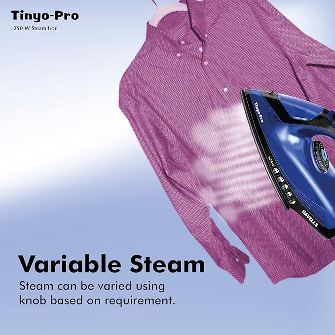 Havells Tinyo Pro 1250 Watt Steam Iron Press with Powerful Steam Spray