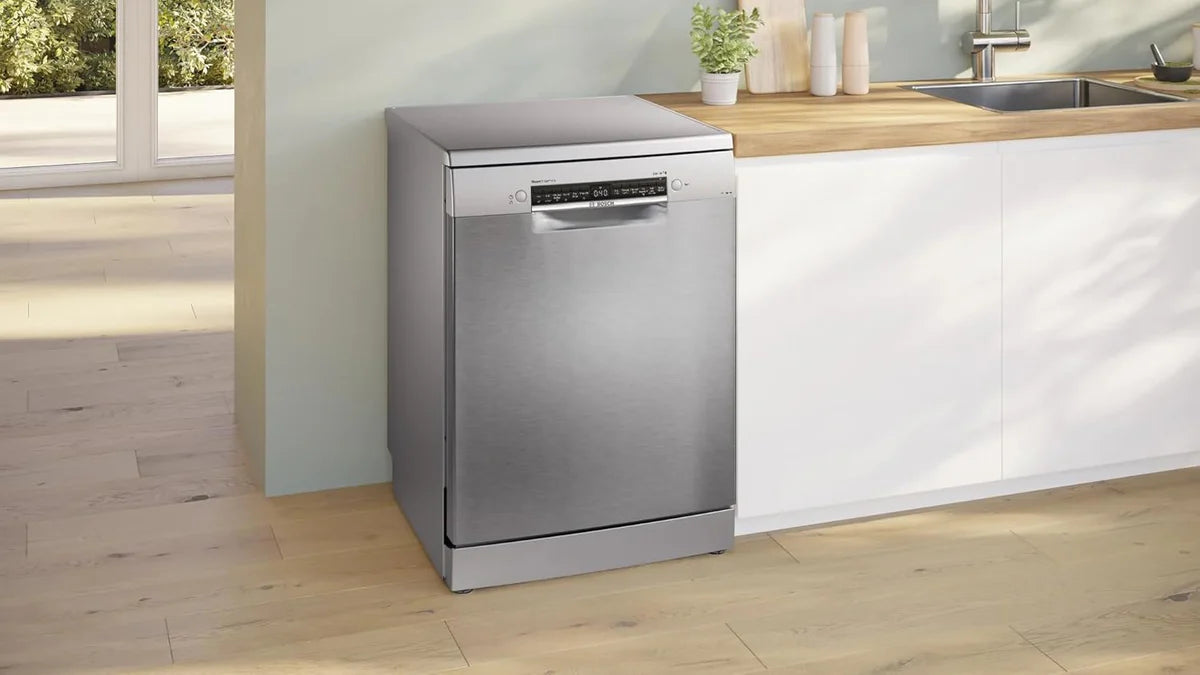 Bosch SMS6HMI00I 15 Place Settings Series 6 Wi-Fi Enabled Dishwasher (60 cm, Silver, EcoSilence Drive, Anti-Fingerprint Finish)