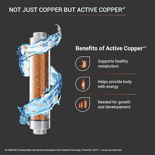 Aquaguard Superio UV+UF Water Purifier With Active Copper Tech & Stainless Steel Tank | Suitable For Municipal Water