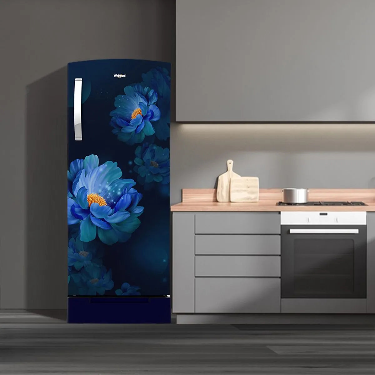 Whirlpool 192 L Direct Cool Single Door 3 Star Refrigerator with Base Drawer  (Sapphire Peony, 215 IMPRO ROY 3S SAP PEO-72886)