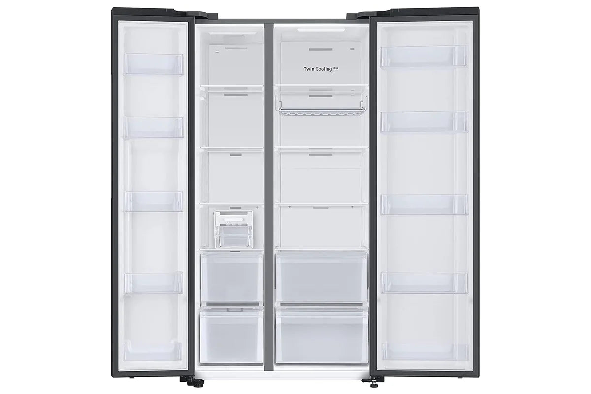 Samsung RS76CG8103B1HL 653L 3 Star Inverter Side-by-Side Refrigerator | Twin Cooling Plus | Wi-Fi Enabled with SmartThings | Black