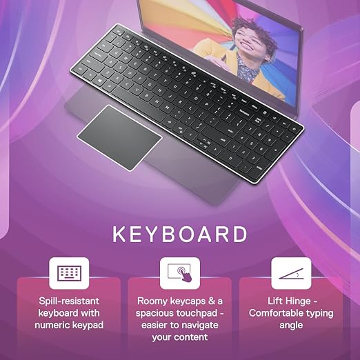 Dell Inspiron 3520 Laptop, 12th Gen Intel Core i3-1235U Processor, 8GB, 512GB SSD, 15.6" (39.62Cms) FHD Display- 3 Side Narrow Border, Win 11 + MSO'21, 2 Tuned Speakers, Black, Thin & Light-1.65Kg
