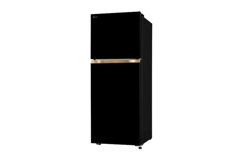 **LG 225L Double Door Convertible Refrigerator - Smart Inverter Compressor, Auto Smart Connect, Multi Air Flow, Onyx Black**