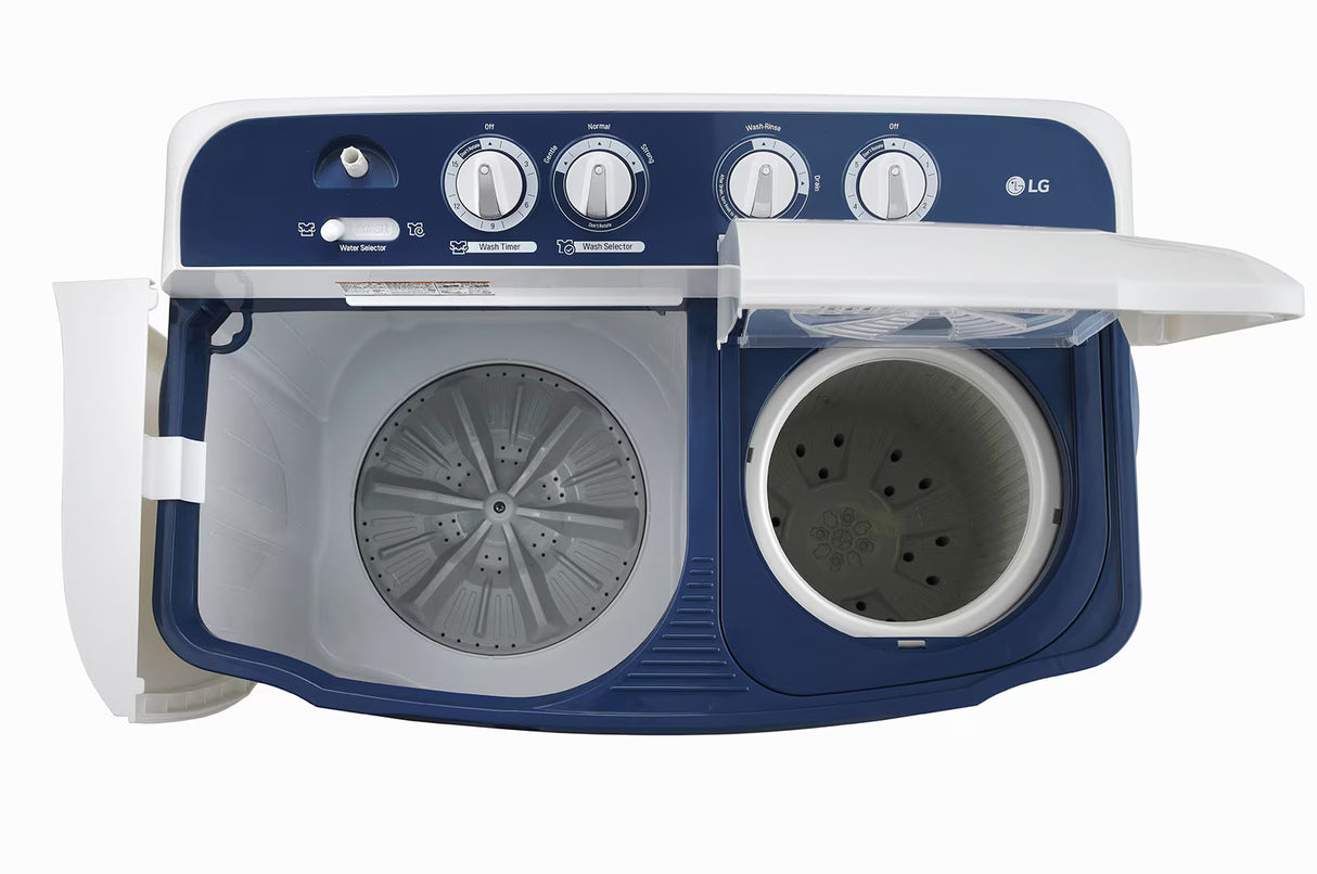 LG 7.5Kg, Semi Automatic Washing Machine, Roller Jet Pulsator, Dark Blue (P7510RBAZ)
