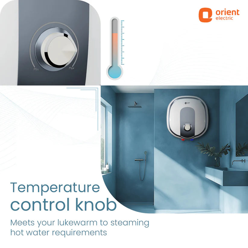 Orient Electric Aquator+ 5-Star Rated Glassline Storage Water Heater 25L