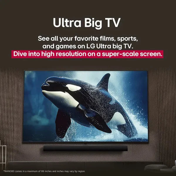 LG 43NU875BPLA 43 Inch NanoCell AI 4K Ultra HD Smart webOS TV | Dolby Atmos | HDR10 | α7 AI Processor 4K Gen9 | 2026