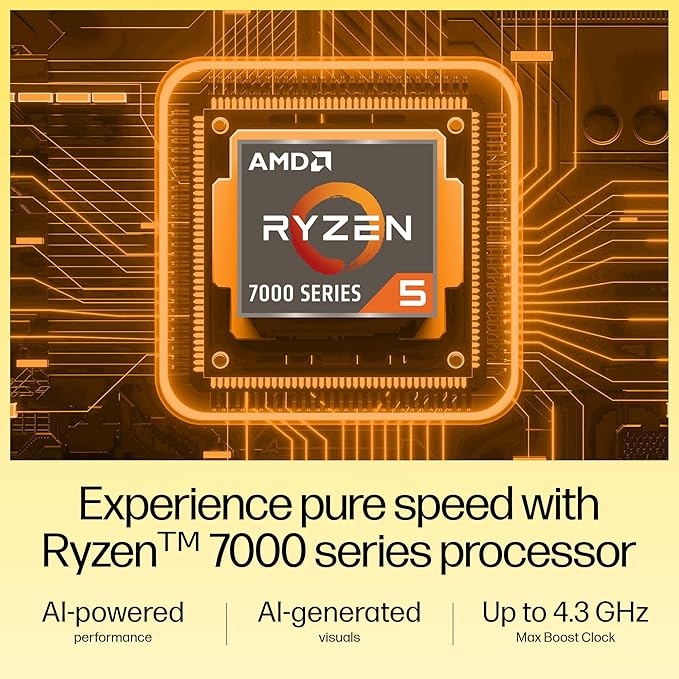 HP 15 (fc0690au) | Ryzen 5 7520U | 16GB DDR5 | 512GB SSD | 15.6" FHD Anti-Glare Micro-Edge | Win 11 | Office 2021 | AMD Radeon Graphics | FHD Camera | Backlit | 1.59kg