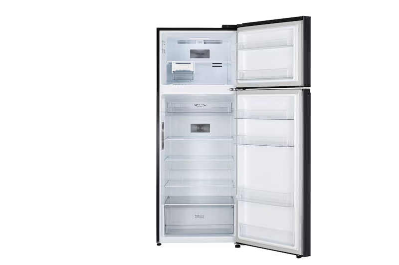 LG 466L Double Door Refrigerator,GL-T492EBMY, Wifi Convertible, Door Cooling+™, Black Mirror Finish, 2 Star