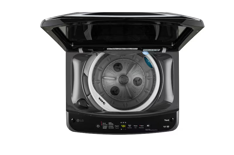 LG 8Kg Top Load Washing Machine, Smart Inverter Motor, In-built Heater, Middle Black, 5 Star