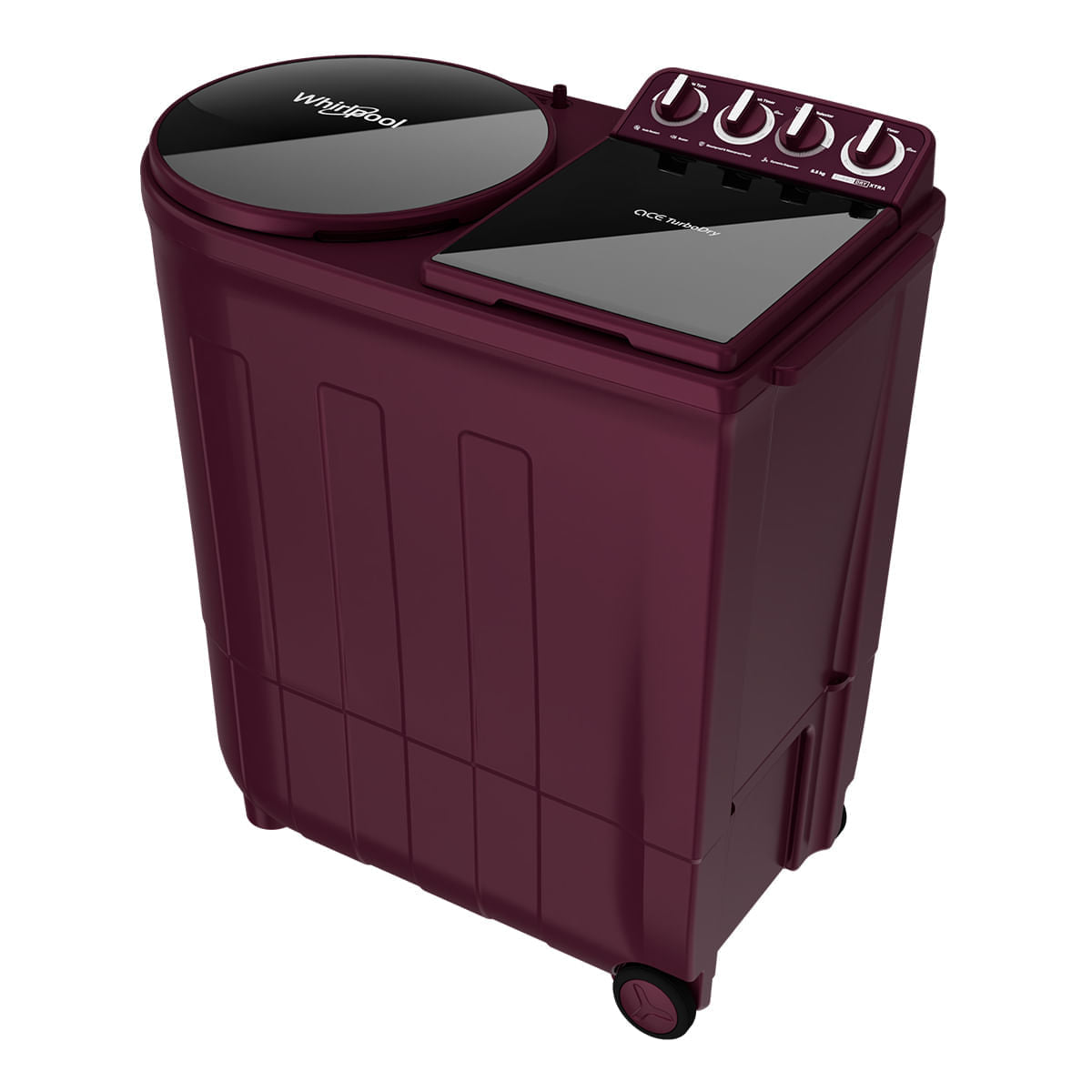 Whirlpool 8.5 Kg Semi Automatic with Faster Drying - Ace Turbo Dry Xtraa,Wine Dazzle (30351)