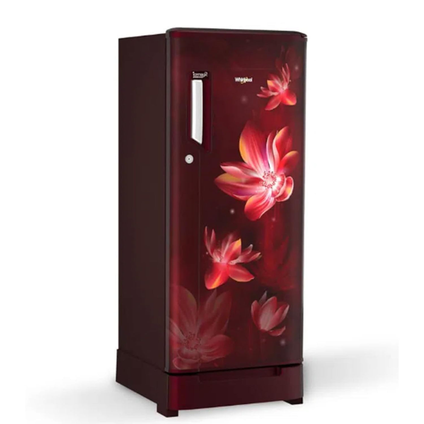 Whirlpool 192L 3 Star Direct-Cool Single Door Refrigerator (215 Icemagic Powercool ROY 3S,Wine Flower Rain-Z,2023 Model,72539)