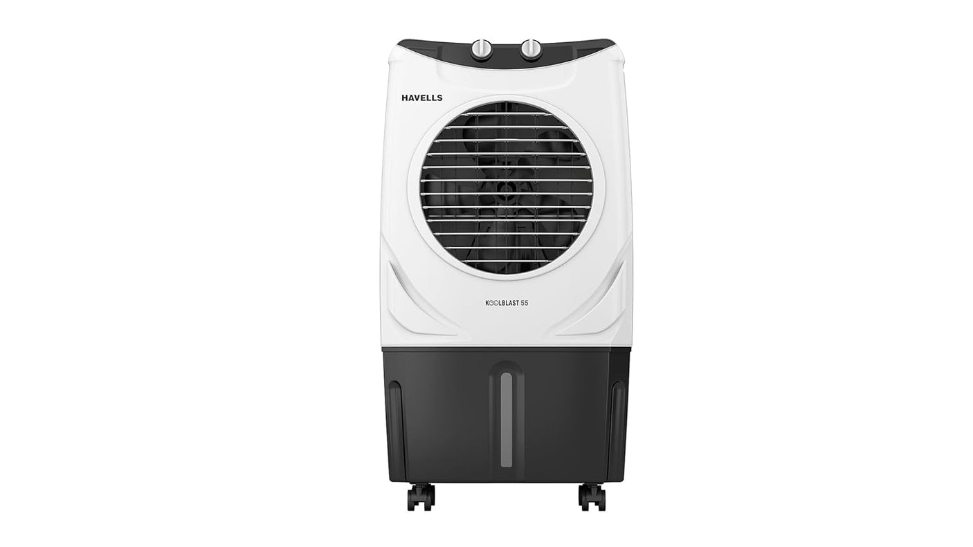Havells Koolblast 55 L Desert Air Cooler for Room| Powerful Air-Delivery|Bacteria Shield Honeycomb Pads Technology