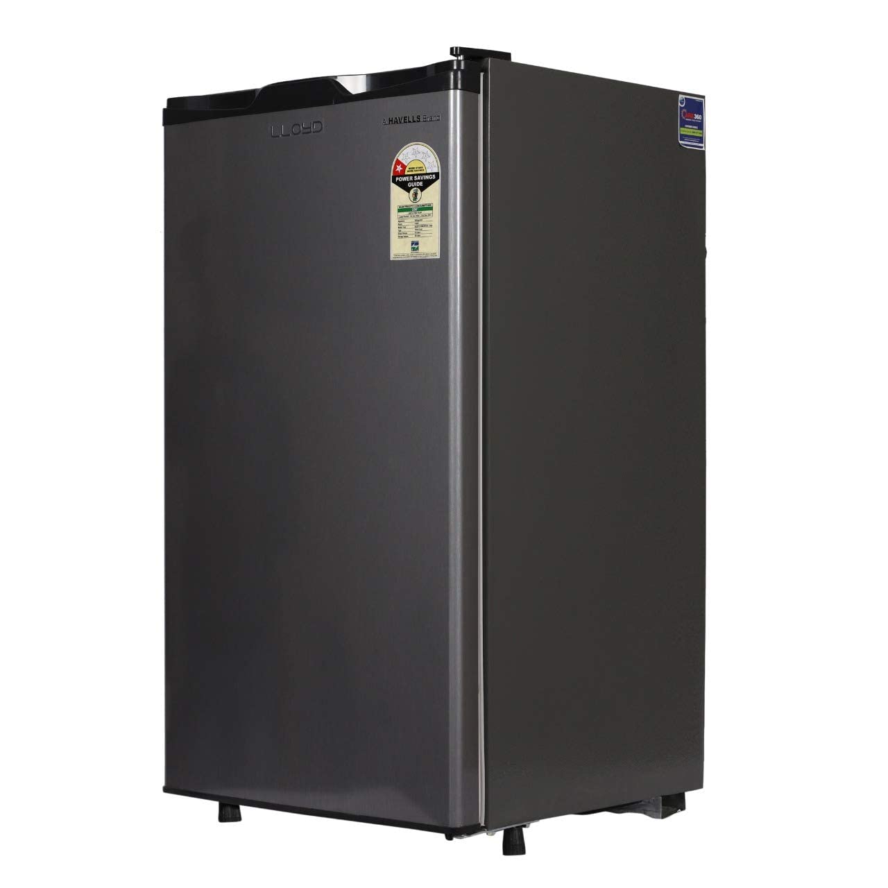 Havells-Lloyd 92 L 1 Star Direct-Cool Single Door Fridge (GLDC111RGMT1JC METALLIC GREY)
