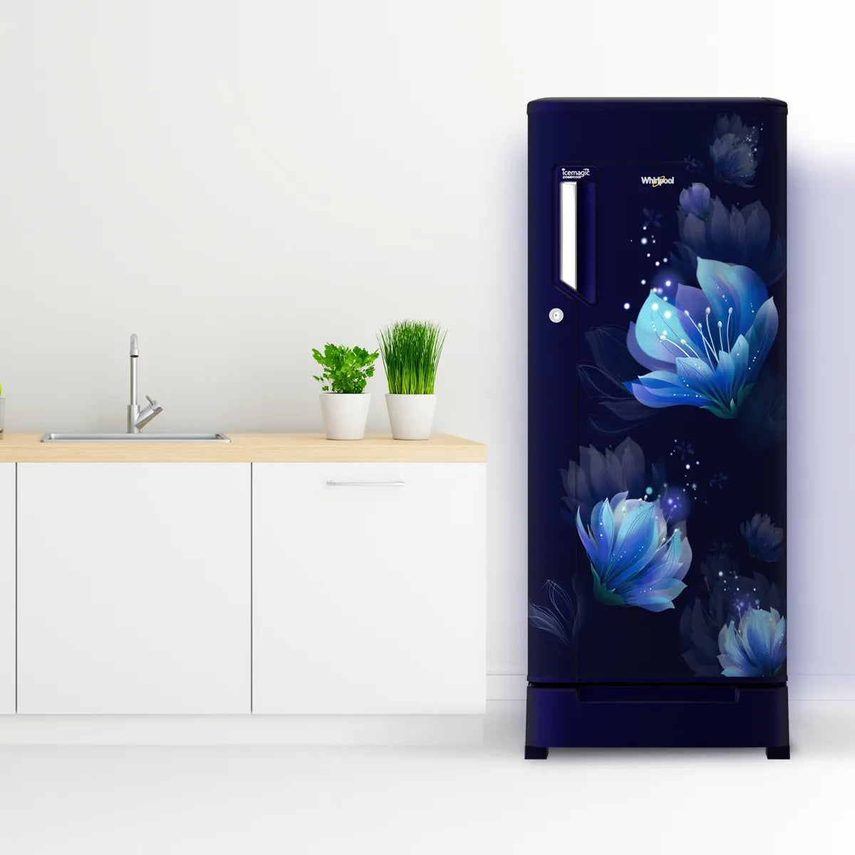 Whirlpool IceMagic PowerCool 184L Single Door Refrigerator with Base Drawer | Belita, 2 Star, No.1 in Ice Making