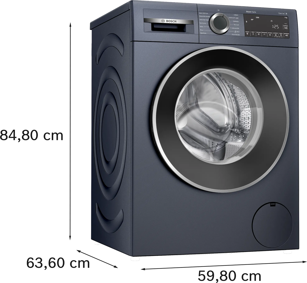 BOSCH 9 kg 5 Star Fully Automatic Front Load Washing Machine (Series 6, WGA1420PIN, Anti Wrinkle Feature, Dark Lake)