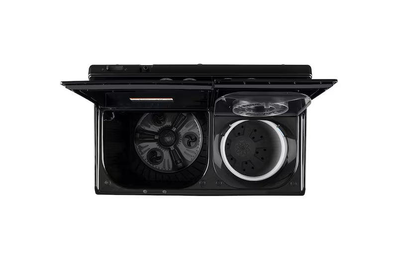 LG 12 Kg Semi-Automatic Top Load Washing Machine | Roller Jet Pulsator, Wind Jet Dry, 5 Star, Onyx Black | PX120A3SO4Z