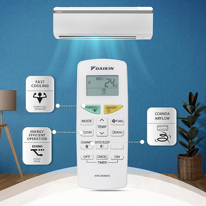 Daikin 0.8 Ton 3 Star, Fixed Speed Split AC (Copper, PM 2.5 Filter, FTL28UV16W1, White)