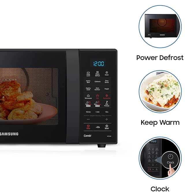 Samsung 21L Ceramic Enamel Cavity, Convection Microwave Oven, CE73JD1