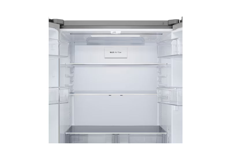 LG 610L French Door Refrigerator, GV-B25FFLMB ,Fresh Converter+, Wi-Fi Convertible, DoorCooling+™, Prime Silver Finish, 3 Star