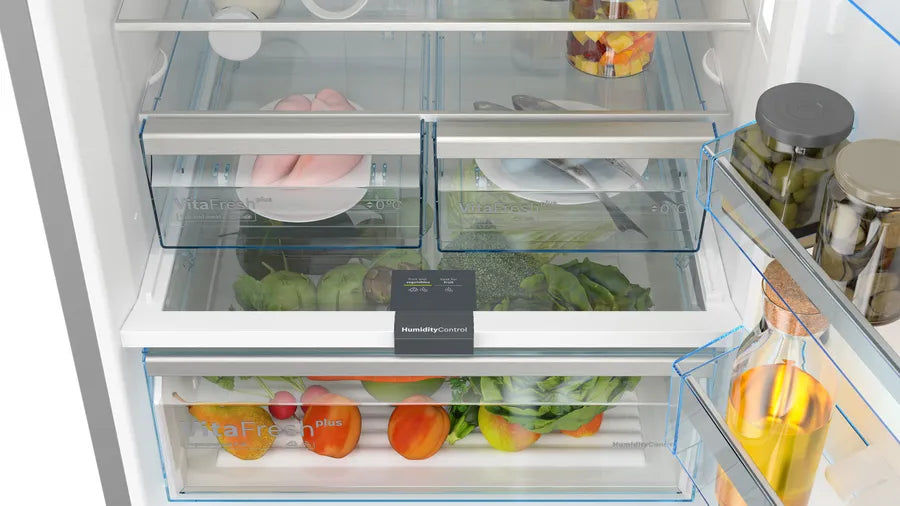 Bosch 559L 2 Star Bottom Freezer Refrigerator (KGN56LB42I, Black Inox)