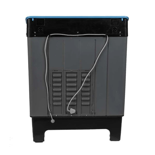 Midea 8.5 Kg Semi Automatic Twin Tub Washing Machine MWMSA085GDX(KG) with Glass Lid (Black/Grey)