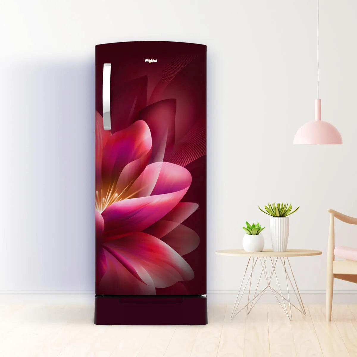 Whirlpool 192L 3 Star Single-Door Refrigerator with Base Drawer | Ice magic Pro | Wine Forest (Wine) | (