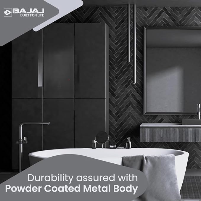 Bajaj Astor 15 Ltr Storage Water Heater | Water Heating With Swirl Flow Technology | Child Safety Mode | Inner Tank With 10 Years Warranty | Free Installation 【Grey & White】